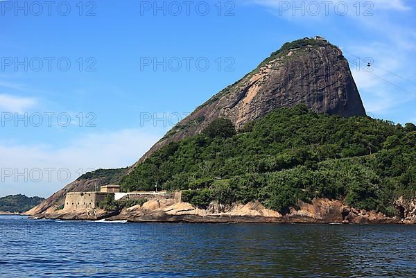 View of Sugar Loaf Mountain from the north, from Baia de Guanabara