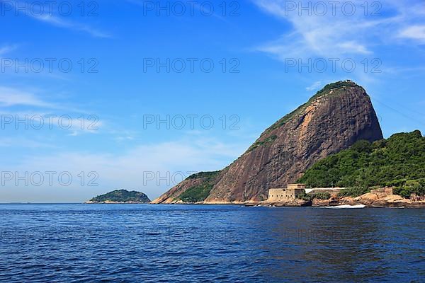 View of Sugar Loaf Mountain from the north, from Baia de Guanabara