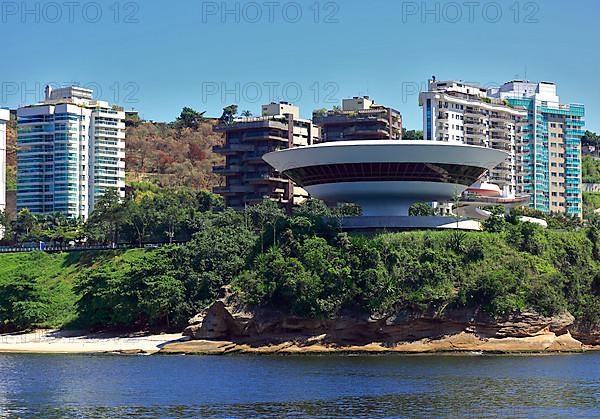 Museu de Arte Contemporanea de Niteroi, Museum of Contemporary Art in Niteroi in close proximity to Rio de Janeiro