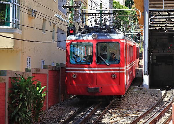 The Corcovado mountain railway up Corcovado, one of the landmarks of Rio de Janeiro