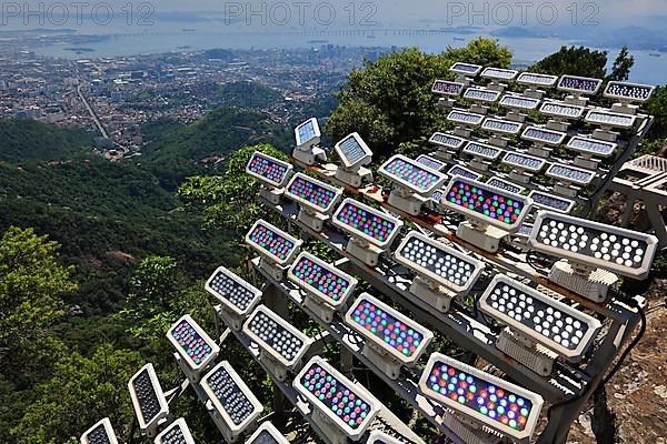 Lighting installation for the Cristo Redentor, Christ the Redeemer