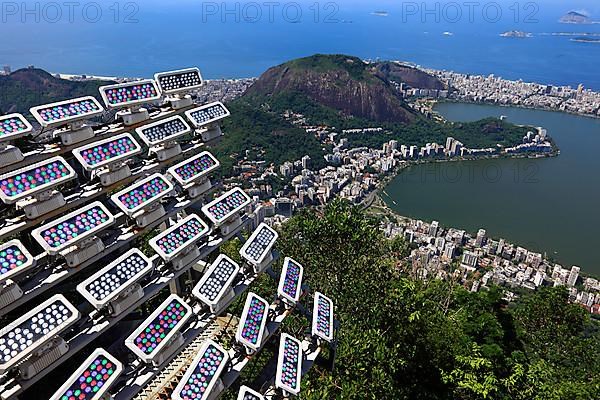 Lighting installation for the Cristo Redentor, Christ the Redeemer