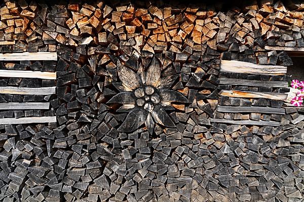 Firewood pile, Edelweiss