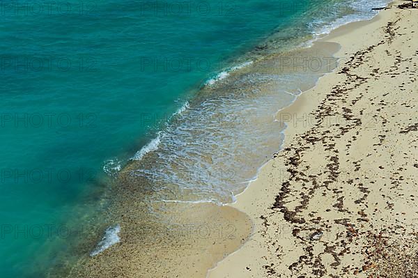 White sand beach in turquoise waters, Fort Jefferson