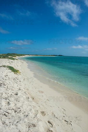 White sand beach in turquoise waters, Fort Jefferson