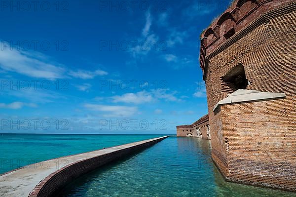 Pier surrounding Fort Jefferson, Dry Tortugas National Park