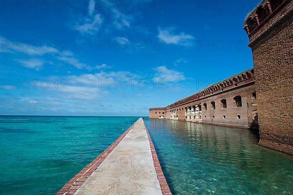 Pier surrounding Fort Jefferson, Dry Tortugas National Park