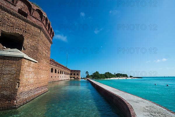 Pier surrounding Fort Jefferson, Dry Tortugas National Park