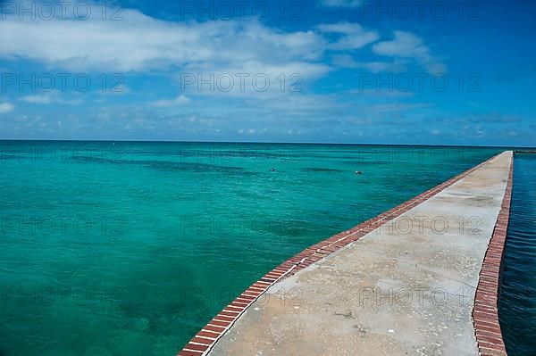 Pier surrounding Fort Jefferson, Dry Tortugas National Park