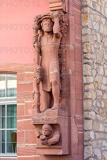 Reconstructed sculpture made of sandstone, Winzer am Hof zum Rebstock