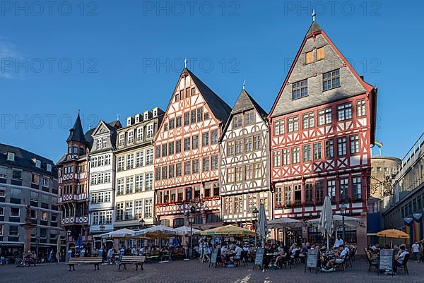 Reconstructed half-timbered houses Restaurants and street cafes, Samstagsberg