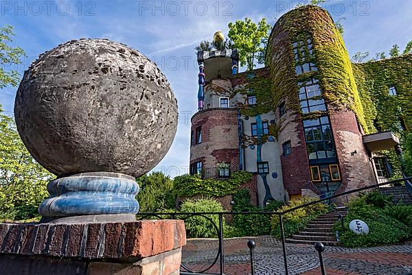 Hundertwasserhaus, residence by Friedensreich Hundertwasser and Peter Pelican