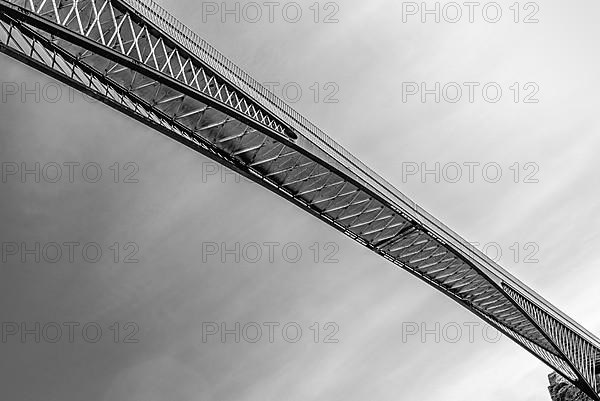 TINTAGEL Castle Bridge in Black and White, North Cornwall