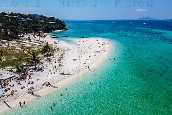 Aerial of North Point beach, Koh Lipe