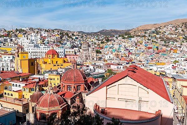 Overlook over the Unesco site Guanajuato, Mexico