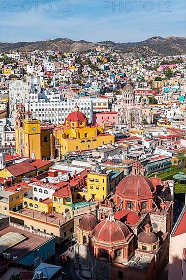 Overlook over the Unesco site Guanajuato, Mexico