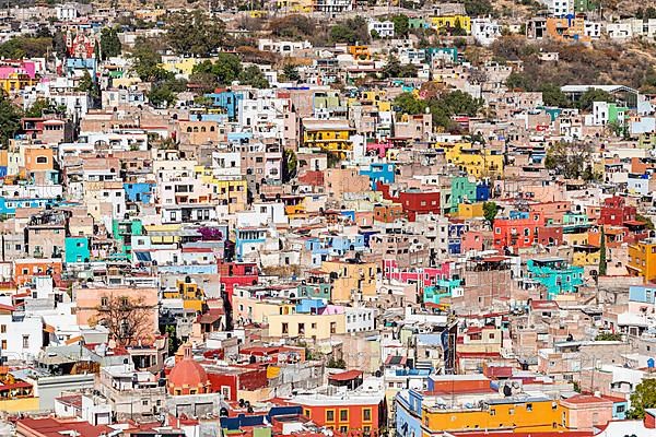 Overlook over the Unesco site Guanajuato, Mexico