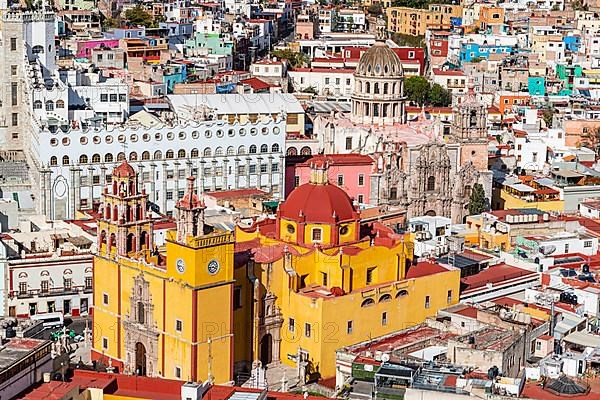 Overlook over the Unesco site Guanajuato, Mexico