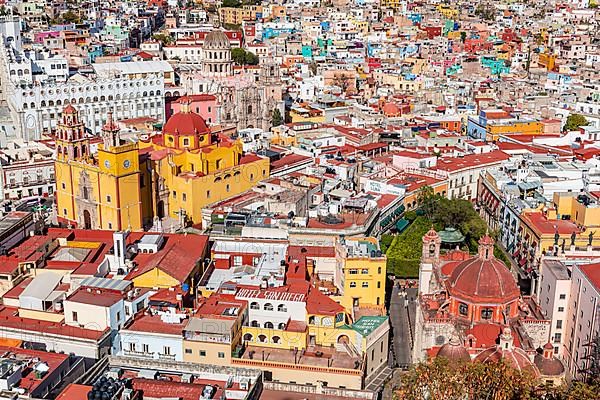 Overlook over the Unesco site Guanajuato, Mexico