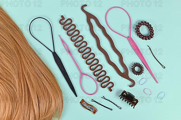 Hair styling tools like bun maker, braid tool