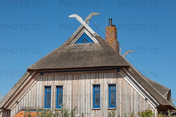 Thatched roof house, Graswarder peninsula