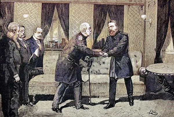 The Meeting of Emperor Frederick III and Prince Bismarck, Otto Eduard Leopold