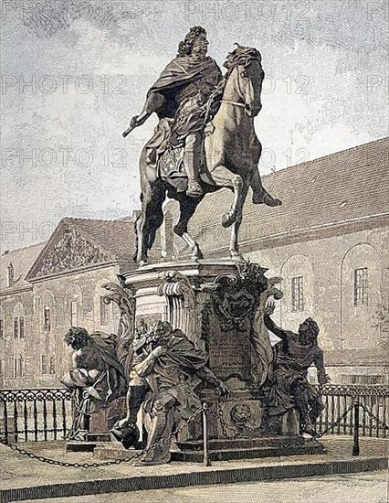 The equestrian statue of Frederick William, Elector of Brandenburg is a bronze equestrian statue in front of Charlottenburg Palace in Berlin