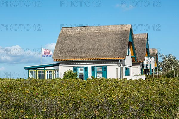 Thatched roof houses, Graswarder peninsula
