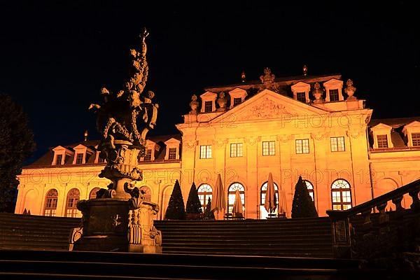 Orangery at the city palace, evening