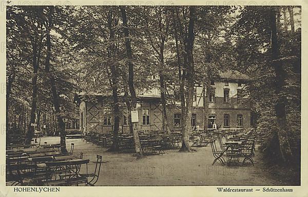 Waldrestaurant Schuetzenhaus in Hohenlychen, district of Uckermark in the north of Brandenburg