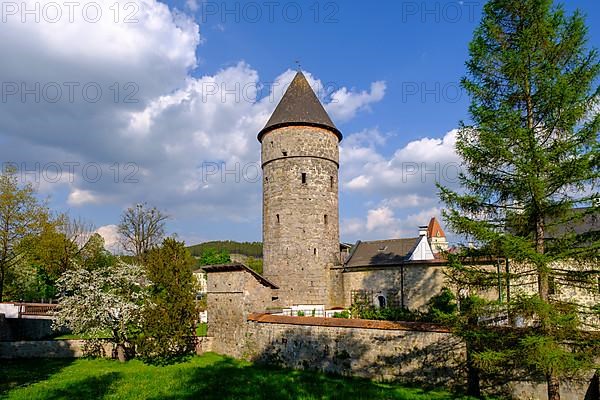 City wall with city towers, Freistadt