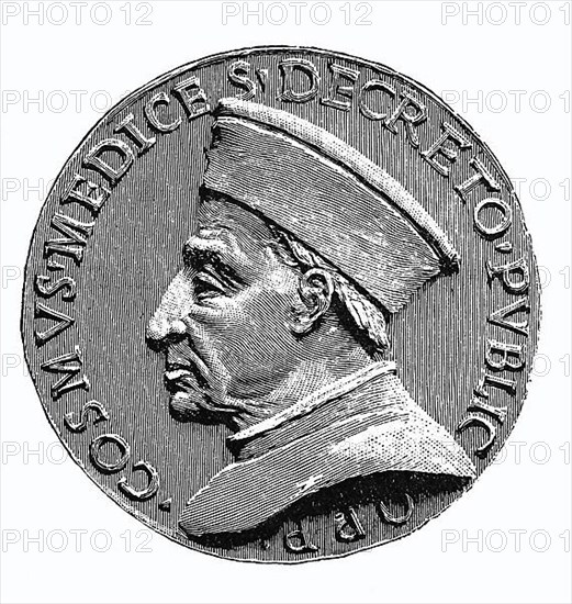 Seal coin of Cosimo de' Medici, il Vecchio