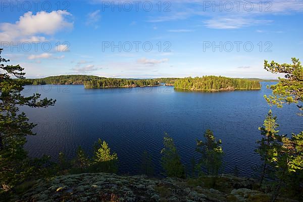 Lake of the Saimaa lake system near Savonlinna, formed by glacial masses during the Weichsel ice age