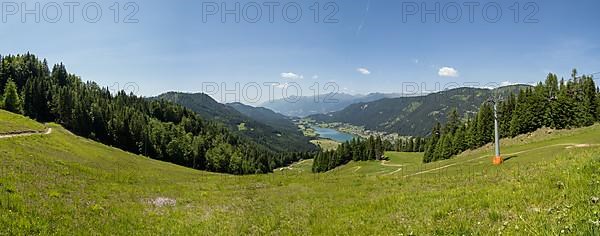 View of Lake Weissensee, Carinthia. Austria
