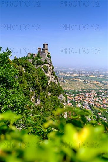 Torre Guaita or Rocca Guaita, old watchtower on Monte Titano mountain