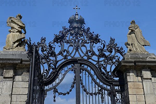 Wrought-iron gate, court garden gate of the Wuerzburg Residence