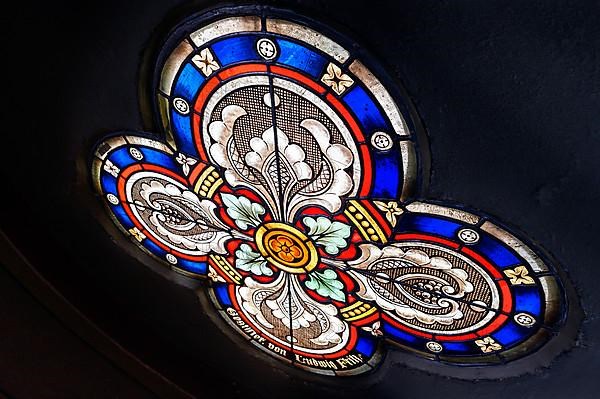 Colourful church window, Catholic Parish Church