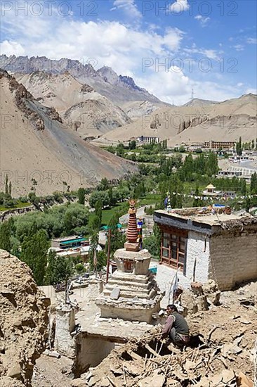 Choerten, Lamayuru Monastery or Lamayuru Gompa