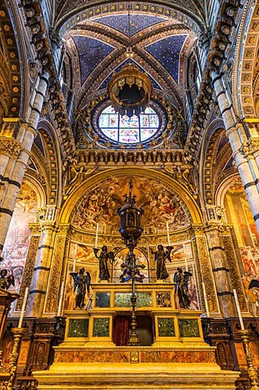 Side altar in Siena Cathedral, Siena