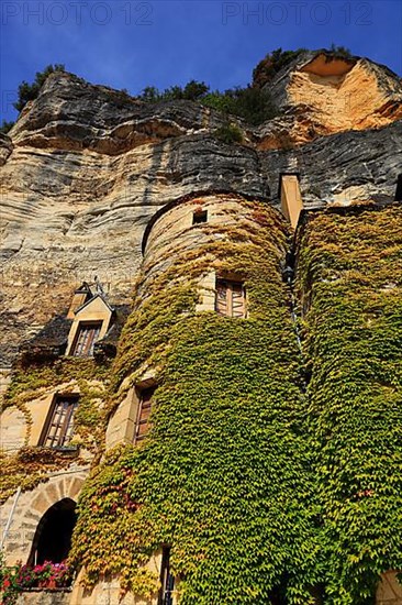 Facade greening, La Roque-Gageac