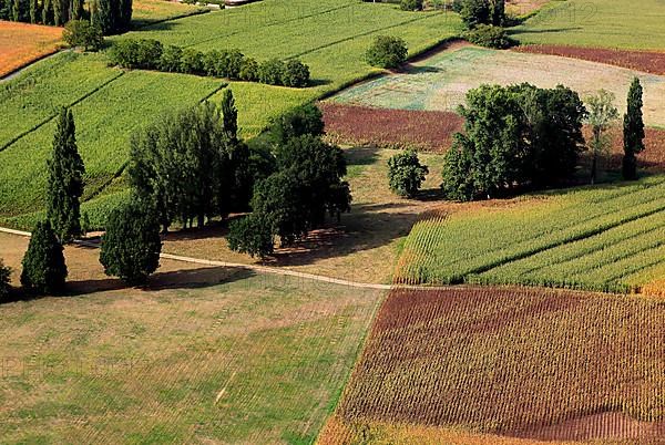 Landscape in the Dordogne Valley, near Domme