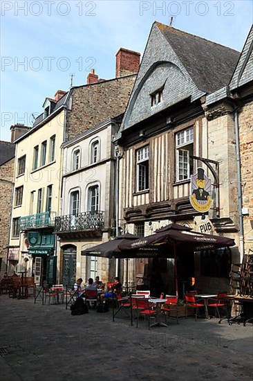 Vitre, houses in the historic old town