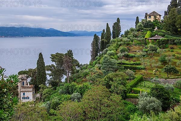 Coastal landscape on the outskirts, Portofino