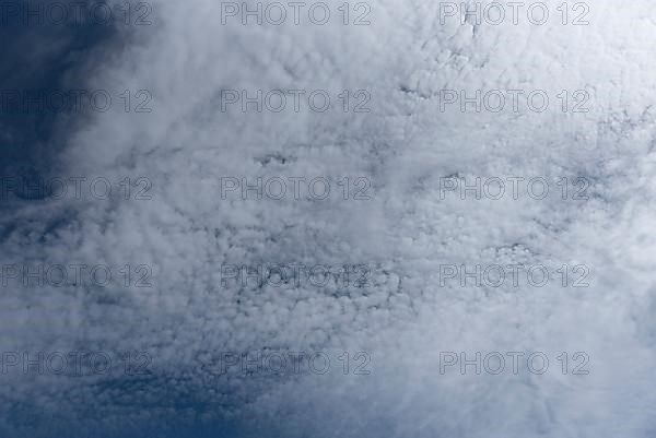Altocumulus clouds,