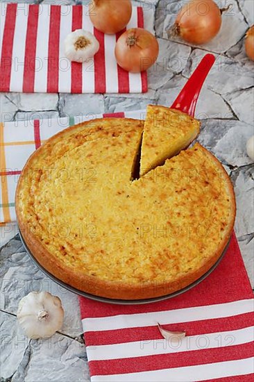 Swabian cuisine, Haertsfeld potato cake with curd dough base