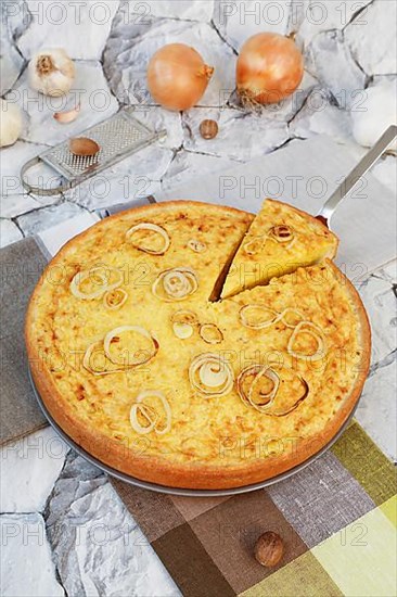 Swabian cuisine, Haertsfeld potato cake with curd dough base