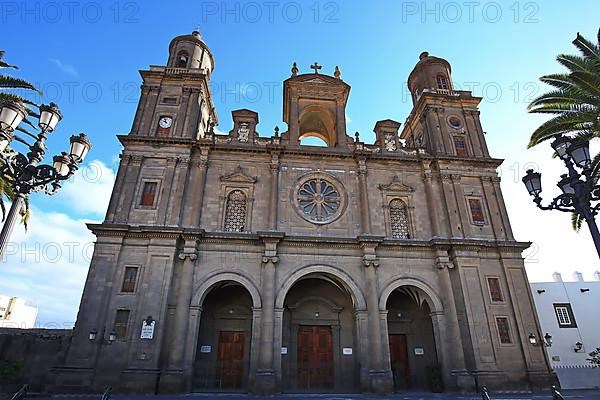 The Santa Ana Cathedral in Las Palmas de Gran Canaria. Las Palmas, Gran Canaria