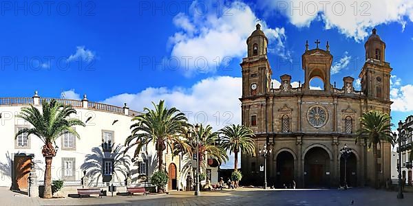 The Santa Ana Cathedral in Las Palmas de Gran Canaria. Las Palmas, Gran Canaria