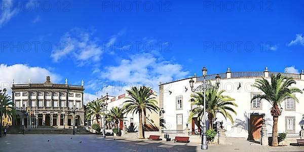 Plaza Santa Ana in Las Palmas de Gran Canaria. Las Palmas, Gran Canaria