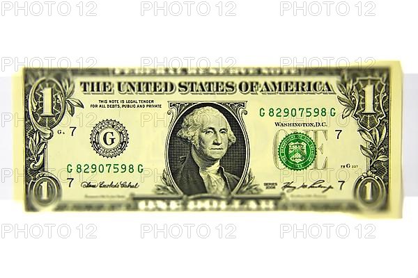 A dollar note graphically altered or tilt shift effect,